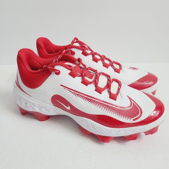 NEW Nike Alpha Huarache Elite 4 Low MCS Baseball Cleats FD6255-105 Size 9.5 Whit